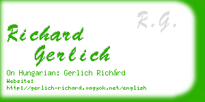 richard gerlich business card
