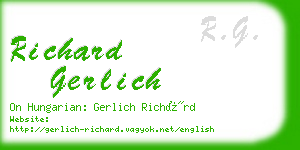 richard gerlich business card